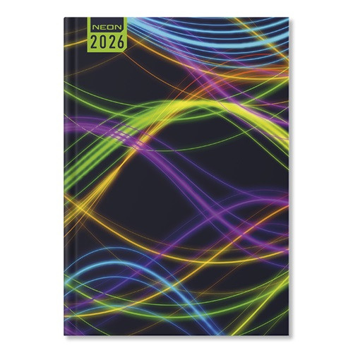 Határidőnapló Period Neon B/6 heti Waves papír 2026