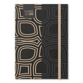 Határidőnapló Period Charme B/5 heti Black papír 2026