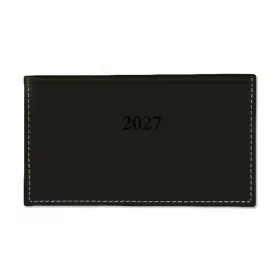   Határidőnapló Period Chamois Zsebnaptár fekvő körbev. fekete 2027