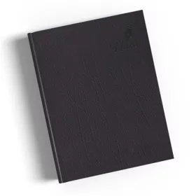 Tárgyalási napló Period Standard B/5 fekete műbőr