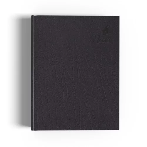 Tárgyalási napló Period Standard B/5 fekete műbőr