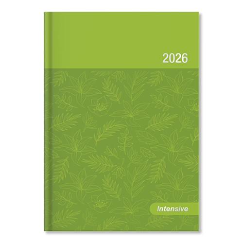 Határidőnapló Period Intensive B/6 heti zöld lakk papír 2026