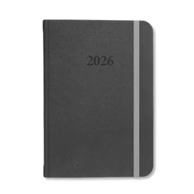 Határidőnapló Period Velour B/6 heti gumis Antracit 2026