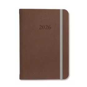 Határidőnapló Period Velour B/6 heti gumis barna 2026