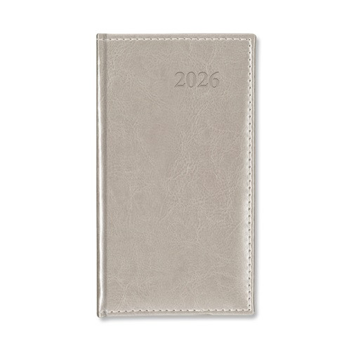 Határidőnapló Period Border Zsebnaptár álló körbev. Ezüst 2026