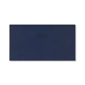   Határidőnapló Period Standard Zsebnaptár fekvő kék műbőr 2026
