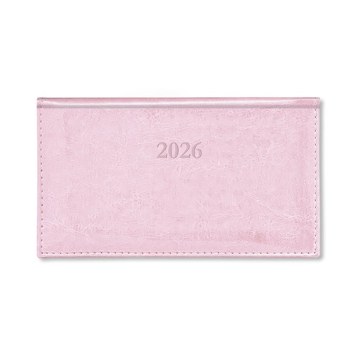 Határidőnapló Period Border Zsebnaptár fekvő  körbev. Rózsa 2026