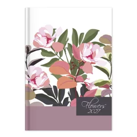 Határidőnapló Period Flowers A/5 napi Tobacco papír 2027