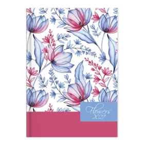 Határidőnapló Period Flowers A/5 napi Blue papír 2027