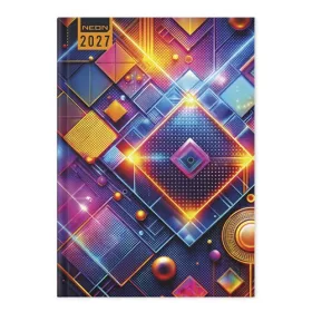 Határidőnapló Period Neon A/5 napi Square papír 2027