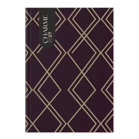 Határidőnapló Period Charme A/5 napi Purple papír 2027