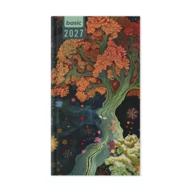   Határidőnapló Period Basic Zsebnaptár álló Leaves papír 2027