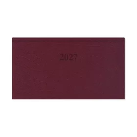   Határidőnapló Period Standard Zsebnaptár fekvő bordó műbőr 2027