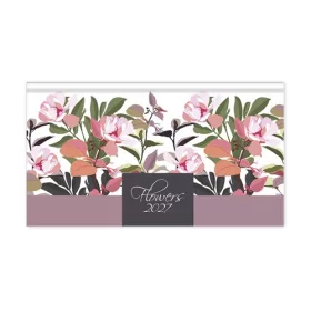   Határidőnapló Period Flowers Zsebnaptár fekvő Tobacco papír 2027