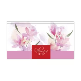   Határidőnapló Period Flowers Zsebnaptár fekvő Rose papír 2027