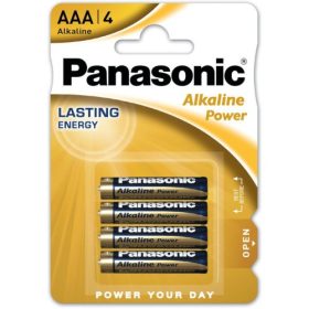   Tartós elem Panasonic Alkaline Power AAA mikro 1.5V alkáli 4 db-os