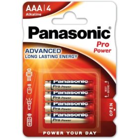   Tartós elem Panasonic Pro Power AAA mikro 1.5V szupertartós alkáli 4 db-os