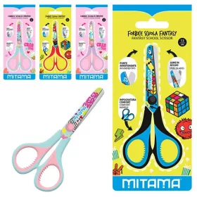 Olló Mitama 13 cm iskolai bliszteres vegyes színek