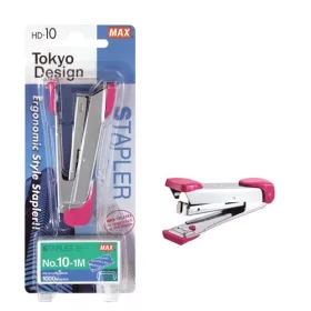   Tűzőgép Max HD-10K No.10 20 lap + tűzőkapocs bliszterben bíbor