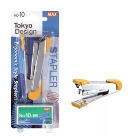   Tűzőgép Max HD-10K No.10 20 lap + tűzőkapocs bliszterben sárga