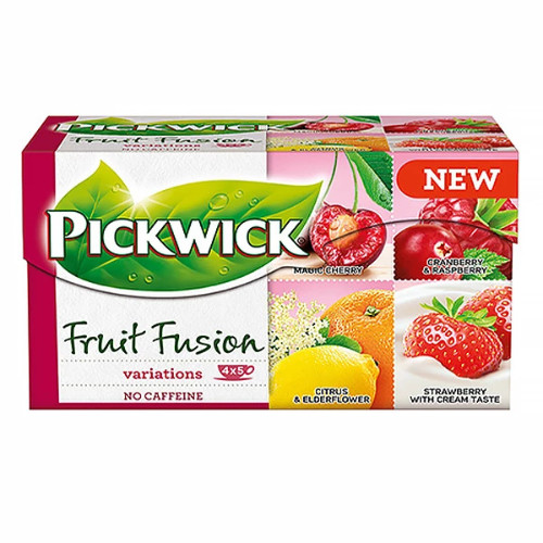 Tea Pickwick Fruit Fusion cseresznye áfonya eper citrus bodza krémes eper