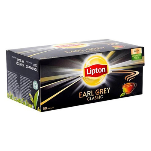 Tea Lipton Earl Grey 50x1,5g fekete