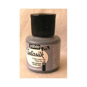   Kreatív selyemfesték Pébéo Setasilk vasalóval fixálható 45 ml ezüstszürke