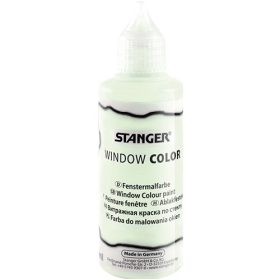   Kreatív üvegmatrica festék Stanger 80 ml fluoreszkáló vízkék