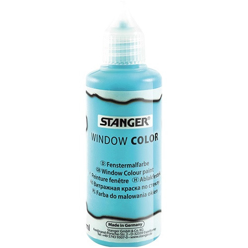Kreatív üvegmatrica festék Stanger 80 ml világoskék