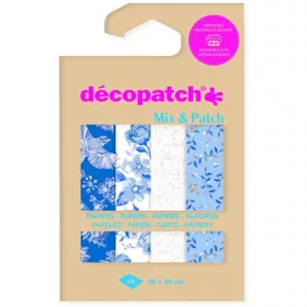   Kreatív decoupage papír Clairefontaine Décopatch 4 mintával ref. DP031C