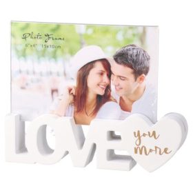   Képkeret Statovac Woody fa 10 x 15 cm asztali, fekvő Love you more
