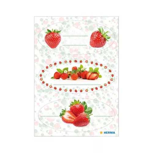 Dekormatrica Herma konyhai címke Eper