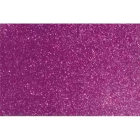   Kreatív dekorgumilap öntapadós 20x30 cm 2 mm glitteres ciklámen