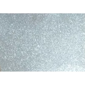   Kreatív dekorgumilap öntapadós 20x30 cm 2 mm glitteres ezüst