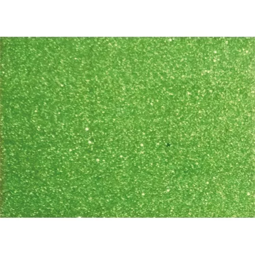 Kreatív dekorgumilap 20x30 cm 2 mm glitteres zöld