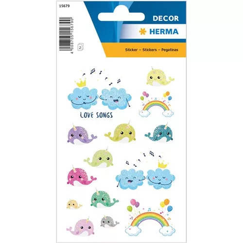 Dekormatrica Herma csillámos love songs