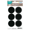 Dekormatrica Herma fekete címke kör