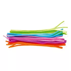   Kreatív Junior zseníliaszál vegyes neon színek, 30cm, 25 db/csomag, 6 mm