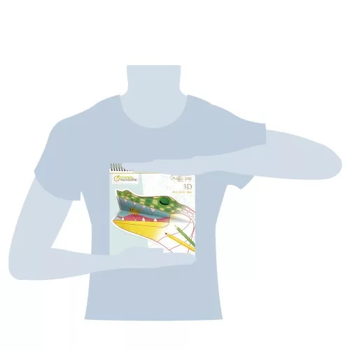 Kreatív színező Avenue Mandarine Graffy Pop 3D, spirálos, A szavanna állatai