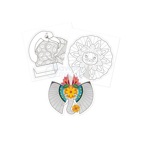 Kreatív színező Avenue Mandarine Graffy Pop Mandala 3D, A szavanna állatai
