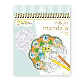   Kreatív színezőfüzet Avenue Mandarine Graffy pop Mandala Állatok