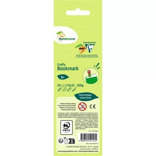 Kreatív színező Avenue Mandarine Graffy könyvjelző Dinoszauruszok