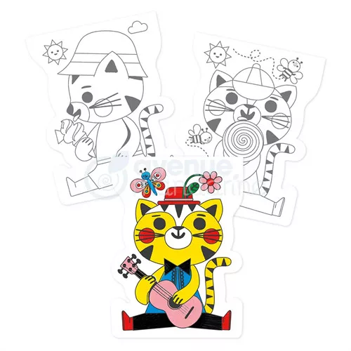 Kreatív színezőfüzet Avenue Mandarine Graffy Macska