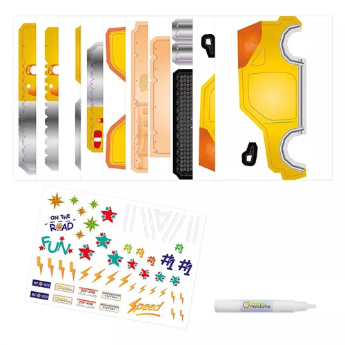 Kreatív 3D papír Avenue Mandarine szett