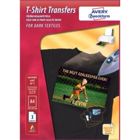   Kreatív vasalható fólia Avery C9406-3 A/4 sötét pólóra 3 ív/csomag