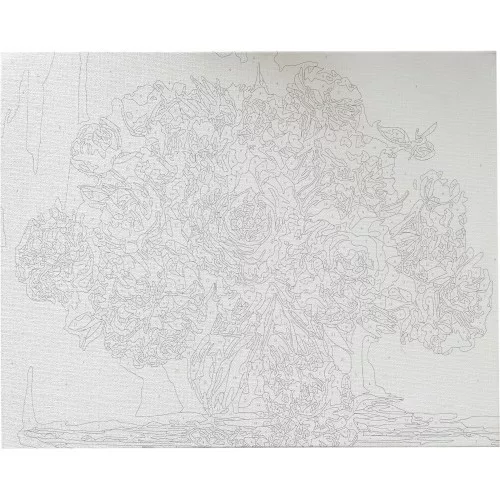 Kreatív kifestő klt. Centrum számozott, 40x50 cm, Pünkösdi rózsa vázában