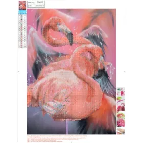   Kreatív gyémántszemes kirakó Centrum  30x40 cm, Flamingók