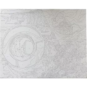   Kreatív kifestő klt. Centrum számozott, 40x50 cm, Csendélet