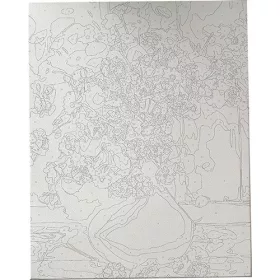   Kreatív kifestő klt. Centrum számozott, 40x50 cm, Százszorszép csokor