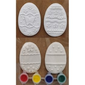 Kreatív dekoráció festhető tojás/virág  2 db/csomag